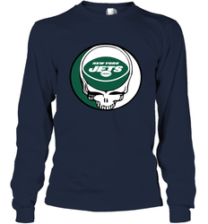 New York Jets Grateful Dead Steal Your Face NFL Football Adult Long Sleeve T-Shirt