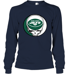 New York Jets Grateful Dead Steal Your Face NFL Football Adult Long Sleeve T-Shirt Adult Long Sleeve T-Shirt - VeigarTee