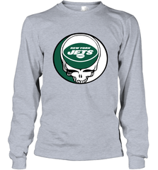New York Jets Grateful Dead Steal Your Face NFL Football Adult Long Sleeve T-Shirt Adult Long Sleeve T-Shirt - VeigarTee