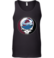 Colorado Avalanche Grateful Dead Steal Your Face Hockey NHL Mens Tank Top Mens Tank Top - VeigarTee
