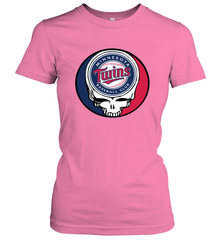 Minnesota Twins Grateful Dead Steal Your Face Baseball Womens T-Shirt Womens T-Shirt - VeigarTee