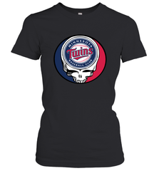 Minnesota Twins Grateful Dead Steal Your Face Baseball Womens T-Shirt Womens T-Shirt - VeigarTee
