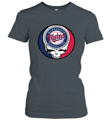 Minnesota Twins Grateful Dead Steal Your Face Baseball Womens T-Shirt Womens T-Shirt - VeigarTee
