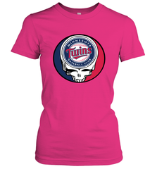 Minnesota Twins Grateful Dead Steal Your Face Baseball Womens T-Shirt Womens T-Shirt - VeigarTee