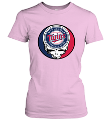 Minnesota Twins Grateful Dead Steal Your Face Baseball Womens T-Shirt Womens T-Shirt - VeigarTee