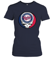 Minnesota Twins Grateful Dead Steal Your Face Baseball Womens T-Shirt Womens T-Shirt - VeigarTee