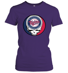 Minnesota Twins Grateful Dead Steal Your Face Baseball Womens T-Shirt Womens T-Shirt - VeigarTee