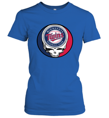 Minnesota Twins Grateful Dead Steal Your Face Baseball Womens T-Shirt Womens T-Shirt - VeigarTee