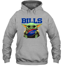 Baby Yoda Loves The Buffalo Bills Star Wars Baby Yoda Hugs Bills NFL Adult Hoodie Sweatshirt Adult Hoodie Sweatshirt - VeigarTee