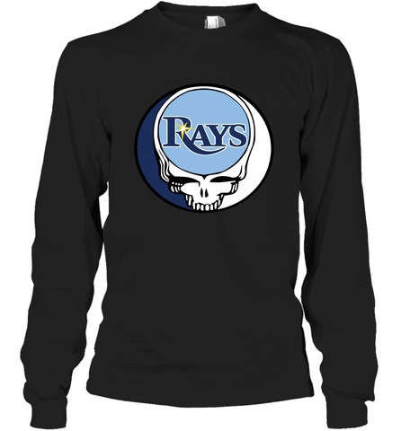 Tampa Bay Rays Grateful Dead Steal Your Face Baseball Adult Long Sleeve T-Shirt Adult Long Sleeve T-Shirt / Black / S Adult Long Sleeve T-Shirt - VeigarTee