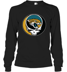 Jacksonville Jaguars Grateful Dead Steal Your Face NFL Football Adult Long Sleeve T-Shirt