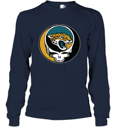 Jacksonville Jaguars Grateful Dead Steal Your Face NFL Football Adult Long Sleeve T-Shirt