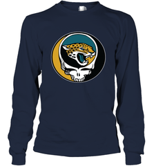 Jacksonville Jaguars Grateful Dead Steal Your Face NFL Football Adult Long Sleeve T-Shirt Adult Long Sleeve T-Shirt - VeigarTee