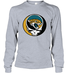 Jacksonville Jaguars Grateful Dead Steal Your Face NFL Football Adult Long Sleeve T-Shirt Adult Long Sleeve T-Shirt - VeigarTee