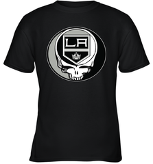 Los Angeles Kings Grateful Dead Steal Your Face Hockey NHL Youth T-Shirt Youth T-Shirt - VeigarTee