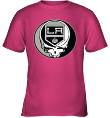 Los Angeles Kings Grateful Dead Steal Your Face Hockey NHL Youth T-Shirt Youth T-Shirt - VeigarTee