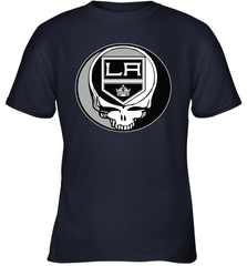 Los Angeles Kings Grateful Dead Steal Your Face Hockey NHL Youth T-Shirt Youth T-Shirt - VeigarTee