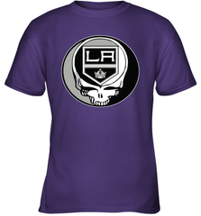 Los Angeles Kings Grateful Dead Steal Your Face Hockey NHL Youth T-Shirt Youth T-Shirt - VeigarTee