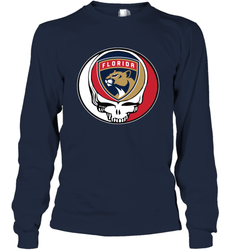 Florida Panthers Grateful Dead Steal Your Face Hockey NHL Adult Long Sleeve T-Shirt