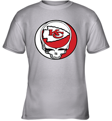 Kansas City Chiefs Grateful Dead Steal Your Face NFL Football Youth T-Shirt Youth T-Shirt - VeigarTee