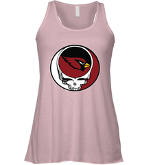 Arizona Cardinals Grateful Dead Steal Your Face NFL Football Womens Racerback Tank Top Womens Racerback Tank Top - VeigarTee