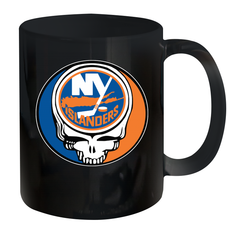 New York Islanders Grateful Dead Steal Your Face Hockey NHL Ceramic Mug 11oz Ceramic Mug 11oz - VeigarTee
