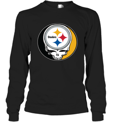 Pittsburgh Steelers Grateful Dead Steal Your Face NFL Football Adult Long Sleeve T-Shirt Adult Long Sleeve T-Shirt - VeigarTee
