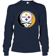Pittsburgh Steelers Grateful Dead Steal Your Face NFL Football Adult Long Sleeve T-Shirt Adult Long Sleeve T-Shirt - VeigarTee