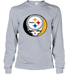 Pittsburgh Steelers Grateful Dead Steal Your Face NFL Football Adult Long Sleeve T-Shirt Adult Long Sleeve T-Shirt - VeigarTee