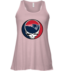 New England Patriots Grateful Dead Steal Your Face NFL Football Womens Racerback Tank Top Womens Racerback Tank Top - VeigarTee
