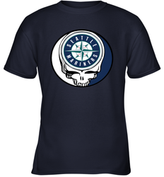 Seattle Mariners Grateful Dead Steal Your Face Baseball Youth T-Shirt