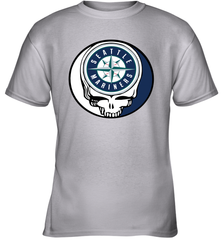 Seattle Mariners Grateful Dead Steal Your Face Baseball Youth T-Shirt Youth T-Shirt - VeigarTee
