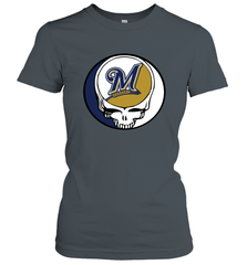Milwaukee Brewers Grateful Dead Steal Your Face Baseball Womens T-Shirt Womens T-Shirt - VeigarTee