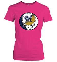 Milwaukee Brewers Grateful Dead Steal Your Face Baseball Womens T-Shirt Womens T-Shirt - VeigarTee