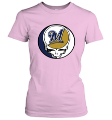 Milwaukee Brewers Grateful Dead Steal Your Face Baseball Womens T-Shirt Womens T-Shirt - VeigarTee