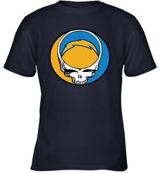 Los Angeles Chargers Grateful Dead Steal Your Face NFL Football Youth T-Shirt