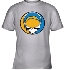 Los Angeles Chargers Grateful Dead Steal Your Face NFL Football Youth T-Shirt Youth T-Shirt - VeigarTee