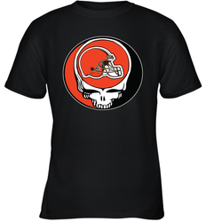 Cleveland Browns Grateful Dead Steal Your Face NFL Football Youth T-Shirt