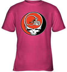 Cleveland Browns Grateful Dead Steal Your Face NFL Football Youth T-Shirt Youth T-Shirt - VeigarTee