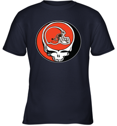 Cleveland Browns Grateful Dead Steal Your Face NFL Football Youth T-Shirt