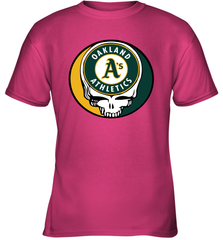 Oakland Athletics Grateful Dead Steal Your Face Baseball Youth T-Shirt Youth T-Shirt - VeigarTee
