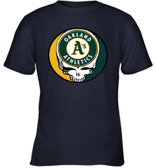 Oakland Athletics Grateful Dead Steal Your Face Baseball Youth T-Shirt Youth T-Shirt - VeigarTee