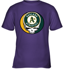 Oakland Athletics Grateful Dead Steal Your Face Baseball Youth T-Shirt Youth T-Shirt - VeigarTee