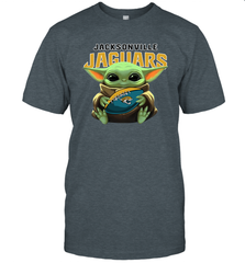 Baby Yoda Loves The Jacksonville Jaguars Star Wars Baby Yoda Hugs Jaguars NFL Mens T-Shirt Mens T-Shirt - VeigarTee
