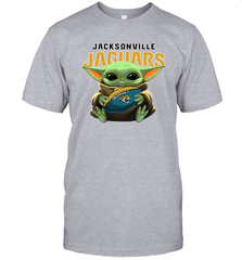 Baby Yoda Loves The Jacksonville Jaguars Star Wars Baby Yoda Hugs Jaguars NFL Mens T-Shirt Mens T-Shirt - VeigarTee