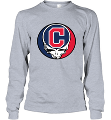 Cleveland Indians Grateful Dead Steal Your Face Baseball Adult Long Sleeve T-Shirt Adult Long Sleeve T-Shirt - VeigarTee