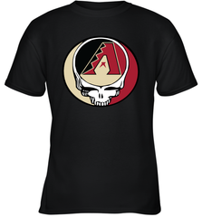 Arizona Diamondbacks Grateful Dead Steal Your Face Baseball Youth T-Shirt Youth T-Shirt - VeigarTee