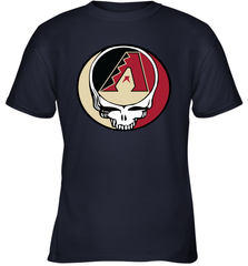 Arizona Diamondbacks Grateful Dead Steal Your Face Baseball Youth T-Shirt Youth T-Shirt - VeigarTee