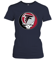 Atlanta Falcons Grateful Dead Steal Your Face NFL Football Womens T-Shirt Womens T-Shirt - VeigarTee