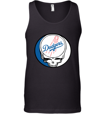 Los Angeles Dodgers Grateful Dead Steal Your Face Baseball Mens Tank Top Mens Tank Top / Black / XS Mens Tank Top - VeigarTee